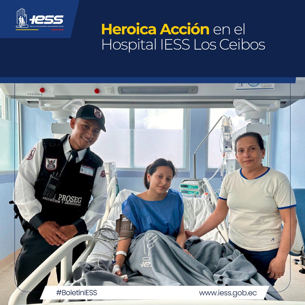 IESS_Ceibos's tweet photo. #BoletínIESS | Heroica Acción en el Hospital @IESS_Ceibos.🎖️🏥

Conoce los detalles aquí⬇️
https://t.co/nJodW5noHg https://t.co/h6iQMJiLBd