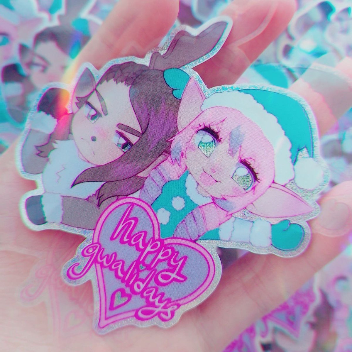 Gwalafell's tweet photo. I want to thank you all SO MUCH for 1k... I never expected to get this far and I'd like to hold a little giveaway to show my appreciation! Winner will get 2 holiday stickers and a digital chibi of your WoL, OC or an NPC! 💖 Rules and more information below~ https://t.co/nTnqcNwlTd