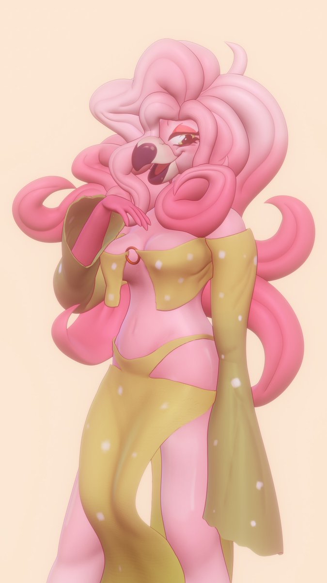 Ch0cofloof's tweet photo. Thank you gift for the ever so wonderful @divynez ✨
This pretty pink flamingo is Rosemary 🌹🦩
#oc #gift https://t.co/MQyvWqbBKY