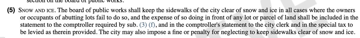 Can't believe I'm saying this but people mad at me for expecting sidewalks to be clear should take it up with the Wisconsin State Legislature.