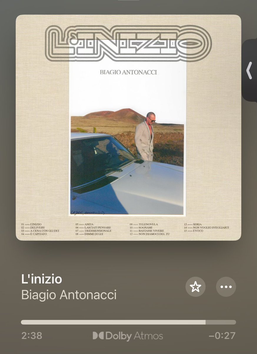 DinoCapVargas's tweet photo. @BiagioAntonacci ascoltiamo… #linizio 🎧🎧 https://t.co/IFRYRXYhNZ