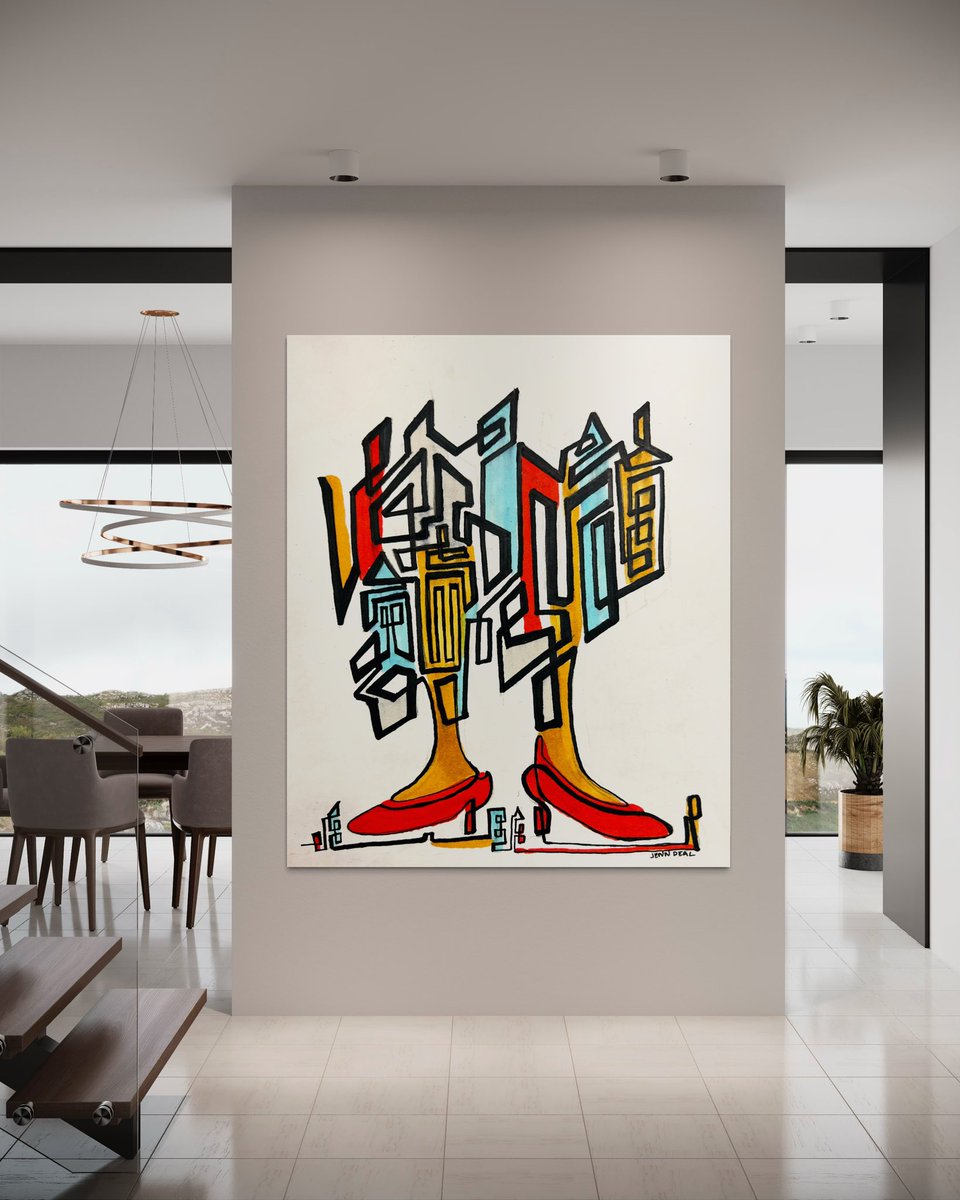 JDealDesign's tweet photo. Those red 👠 ❤️#art #sketch #Concept #abstract #Shoes #city #buildings #artwork #color #oneline https://t.co/0qaJOCiCnR