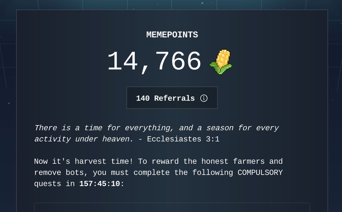 Hello, $meme farmers! 🧑‍🌾

If you need 69 $meme to claim your memepoints, I will choose some lucky ones and send them 69 memecoins.

Tag one of your friends and drop your wallets below. 👇