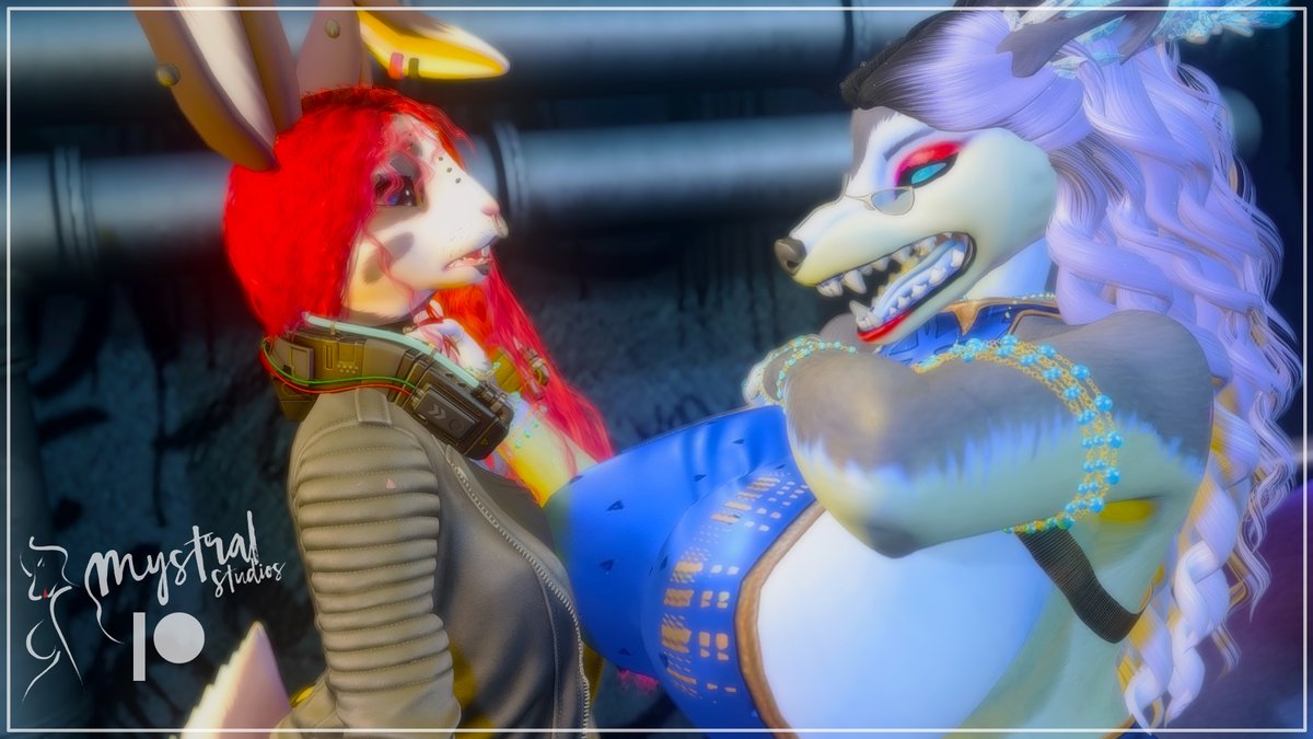 Bunny making his mark on the town~🎨🐰 (2/3)
Picture done and with <a href="/Mystral12/">Mystral</a>