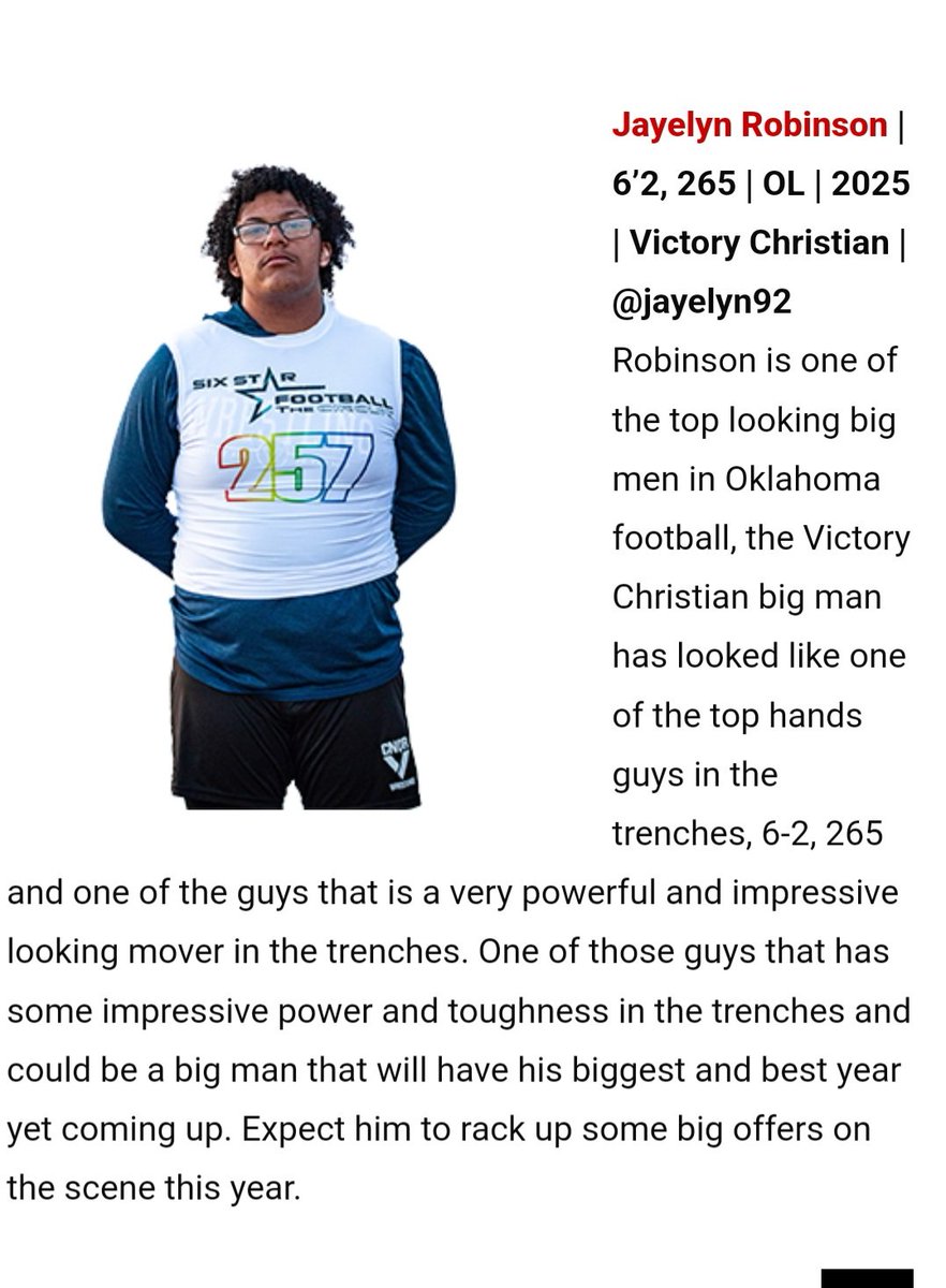 Appreciate the love @6starfootballOK . @CNQR_FB