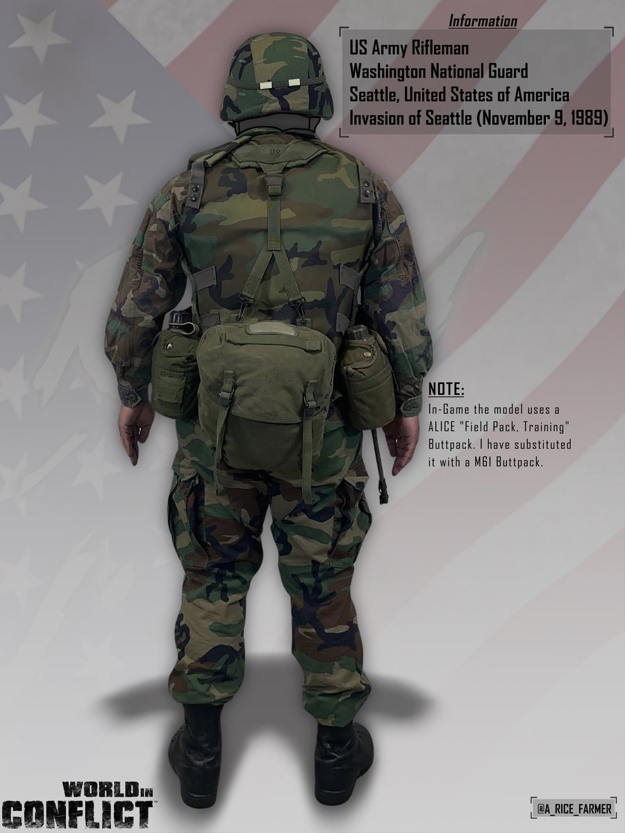 A_Rice_Farmer's tweet photo. On November 9, 1989
the Cold War was supposed to end…
#WorldInConflict Cosplay
Washington National Guardsman during the Invasion of Seattle. https://t.co/UTa84TxyTn