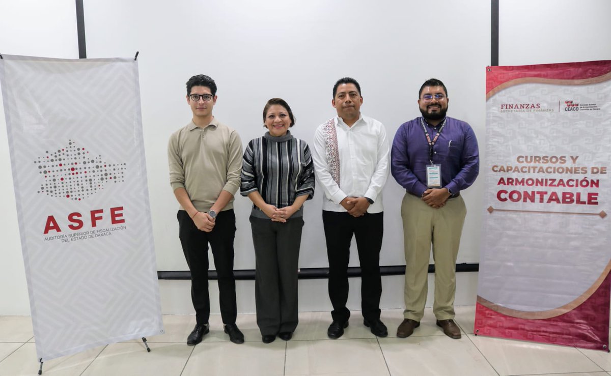 ASFE_OAXACA's tweet photo. Durante dos días, la #ASFEOaxaca en coordinación con la @SEFINGobOax, llevaron a cabo la capacitación, Importancia del Sistema de Evaluación de Armonización Contable (#SEvAC), dirigida a entes públicos del estado de #Oaxaca.
#SomosASFEOaxaca https://t.co/9XBG2L8Im6