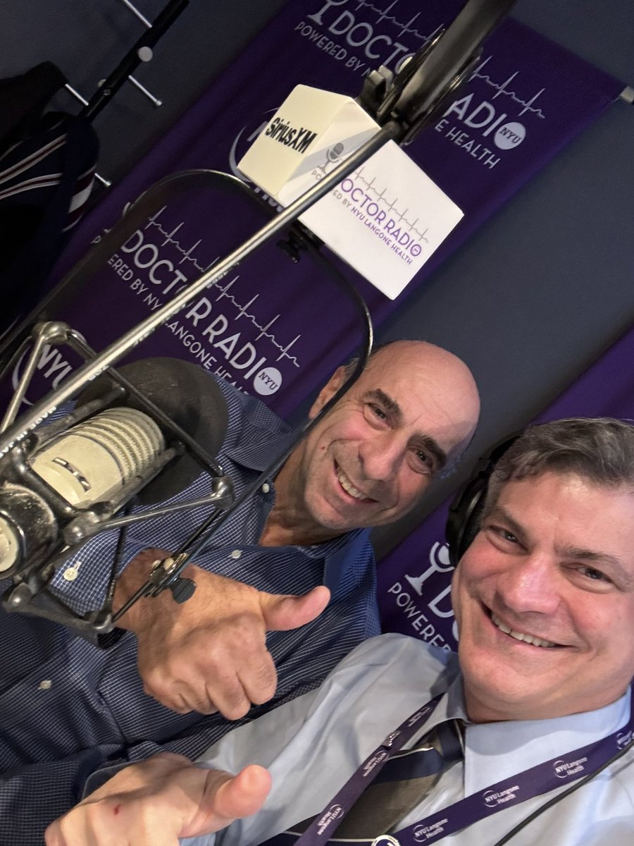 So great to talk about everything GI tonight with @dagreenwald @CACTESinai on #DoctorRadio @NYUDocs. Calls came in about GERD, iron deficiency, H pylori, SIBO, & IBD. We even got a call about Ischemic colitis, of course we ended with the importance of colon cancer screening.