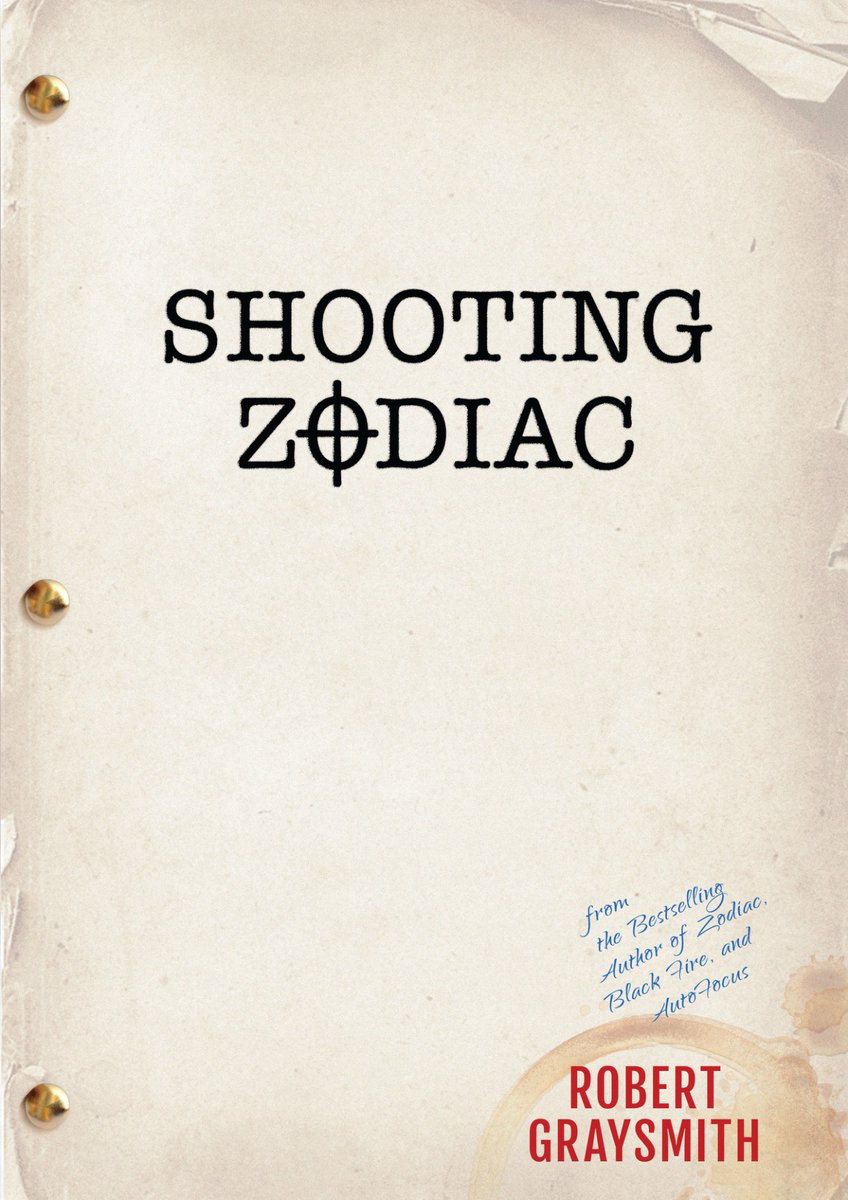 DavidHMandel's tweet photo. Finally got around to "Shooting Zodiac" by #RobertGraysmith --a blow by blow pre-proproduction tale AND reinvestigation of the Zodiac case by screenwriter James Vanderbilt, producer Brad Fischer & #Fincher. Fascinating fly on the wall perspective as this movie came together. https://t.co/vIqqIimyqf