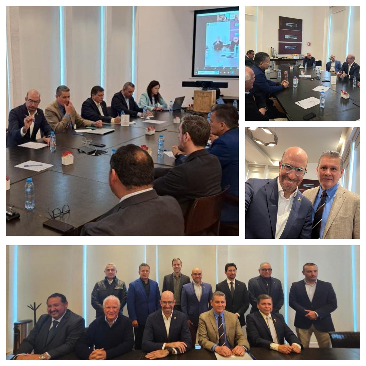 CAAAREM's tweet photo. El Presidente de #CAAAREM, A.A. Miguel Cos Nesbitt @miguelcosn, se reunió este día con los titulares de las #aduanas de Guanajuato, General Cecilio Martínez Arcos y de Querétaro, Teniente Coronel Armando Aranda Ríos, con quienes habló de los retos de las aduanas interiores del Bajío a fin de impulsar conjuntamente la competitividad de esta región de México donde están asentadas importantes industrias de sectores aeroespacial, automotriz y del calzado. 

Con el titular de la Aduana de Querétaro estuvieron presentes los colegas de la Asociación del Bajío que preside el A.A. Víctor Hugo Esquivel Chavira. Mientras que en su visita a Guanajuato estuvo acompañado por el Asesor del CEN, A.A. Vicente Rivera Ramos y el Presidente de la AAA de Manzanillo @AAAPUMAC, A.A. José Antonio Guerrero Flores.