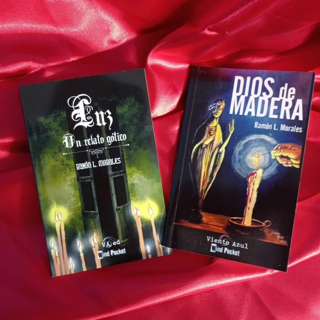 RamonLMorales's tweet photo. #LuzUnRelatoGotico Una joven mujer cada noche se enfrenta a sus fantasmas.
#DiosdeMadera La noche se acerca, es momento de orar, de rogar por el perdón. Pero algo, desde la oscuridad, observa.
.
Conmigo 150.00 envío incluído o en MercadoLibre en el link: https://t.co/Ds1t4WDlss. https://t.co/P6hZXFNNYG