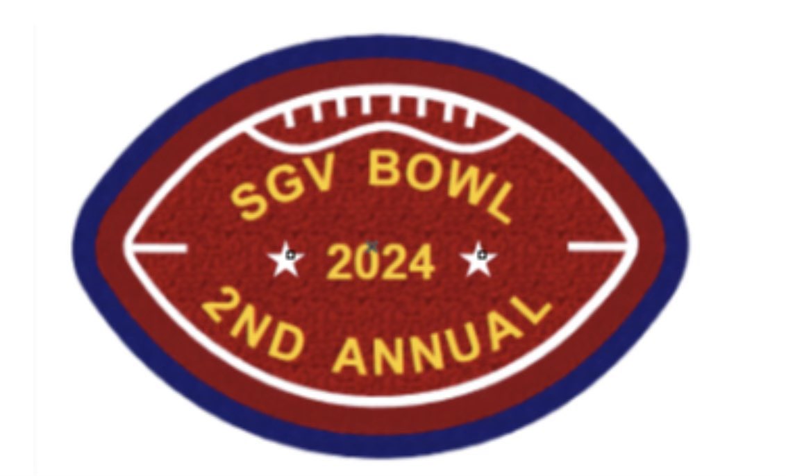 This year we will be giving out SGV BOWL Patches to our players. 

Game is Saturday at Covina District Field. Gates Open at 6pm. Don’t miss out 🔥 #SGVBowl