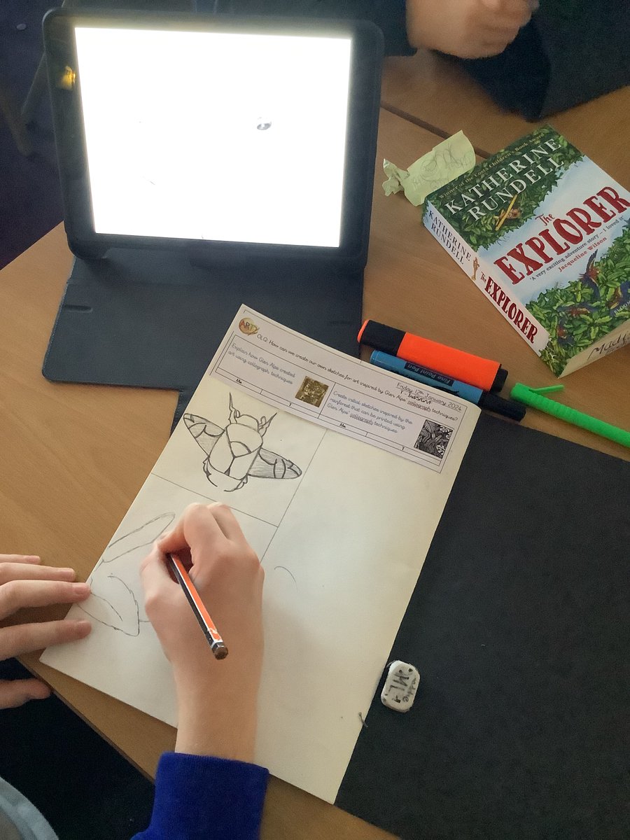 Year6ashwood's tweet photo. We have used the rainforest for inspiration to design our own collograph prints for fabric. Year 6 had so many great ideas! @satrust_ #collograph https://t.co/BaIqg9ckvx