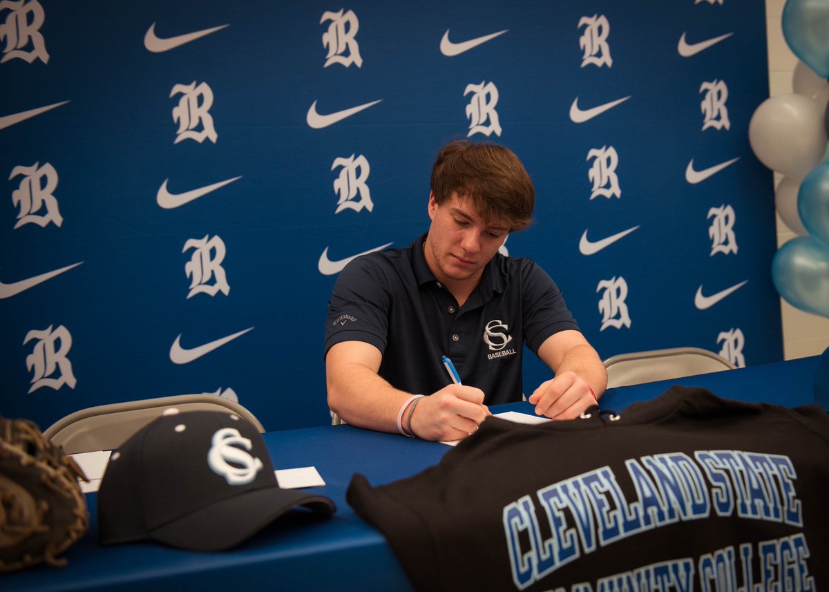 RHS_baseball14's tweet photo. Let’s make it official… ✍️✍️✍️

Congratulations to @Conner_C_22 on signing with @CSCC_BSB today! We are truly blessed for this young man’s leadership and commitment to our program.

#EARNED | #Tradition https://t.co/bEesrVFOm9