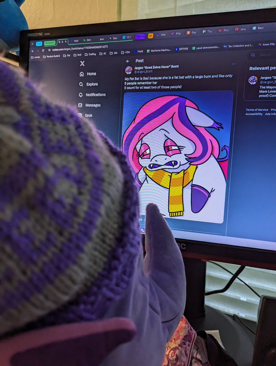 mysadbat's tweet photo. My bat is sad because you can't just use her line like that without paying bat royalties because if she doesn't protect her trademarks and copyrights next thing she knows there will be horror murder porn movies of her likeness and also Arrhythmia is a wonder bat who is remembered https://t.co/rldxgOsyj6