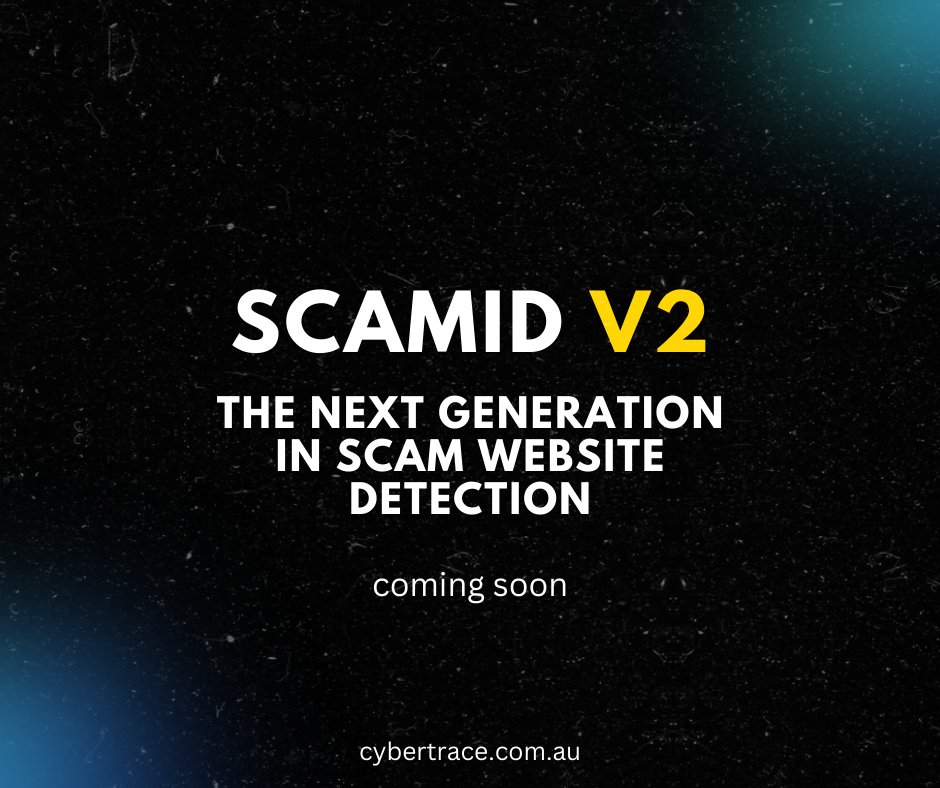 Cybertrace_com's tweet photo. ⚡️#Cybertrace is developing #ScamIDv2 - The Next Generation in #Scam Website Detection ⚡️

The tool uses cutting-edge techniques for identifying interconnected #websites, using our proprietary #fingerprinting, #clustering &amp; #mapping techniques.

#cybercrime #forensics #cybersec https://t.co/sIm1RaXOVy