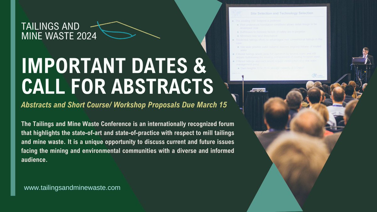 Tailings and Mine Waste Conference tweet media