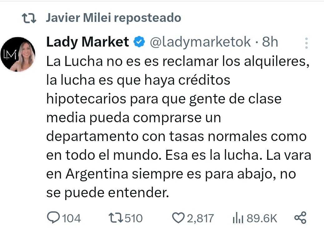 UsuraUVA's tweet photo. Al retwitear un post donde se muestra el problema de los creditos hipotecarios, el presidente @JMilei cambió su postura y va a incentivar el crédito solucionando el gran problema de los #HipotecadosUVA ? @LuisCaputoAR con su inflación, el cuadro muestra lo q tenemos q pagar ! https://t.co/DbQml31Tll