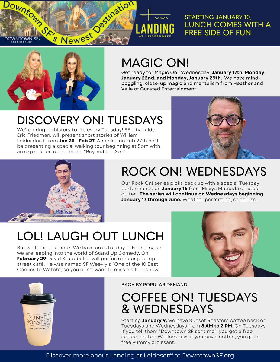 @sf_downtownis bringing a full slate of interactive entertainment, culture and fun to the Financial District. <a href="/mikiyamatsuda/">Mikiya Matsuda</a> <a href="/DavidStudebaker/">David Studebaker</a> and US: Mentalists Velia Amarasingham &amp; @heathermagic

You can learn more here: downtownsf.org/do/magic-on-ma…
#downtownsf #magic #mentalism