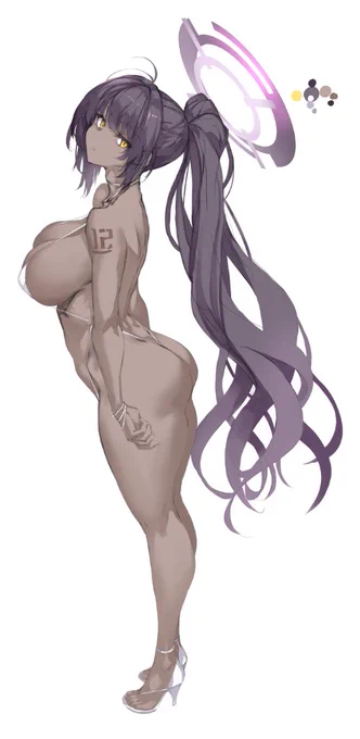 去年描いたマイクロビキニカリン修正中(WIP) 