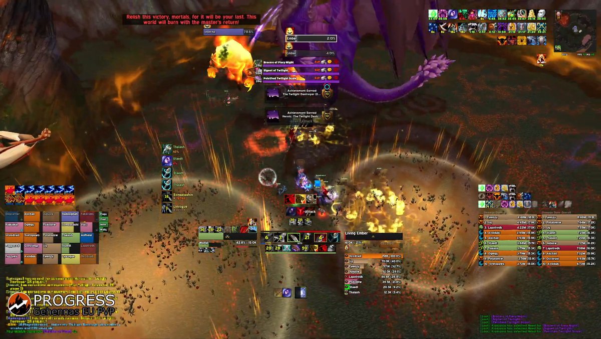 Progress, EU Guild on Gehennas, has achieved world first Ruby Sanctum on Wrath of the Lich King Classic! Progress defeated Halion in just over 12 minutes after launch. #WrathClassic

wowhead.com/wotlk/news/pro…