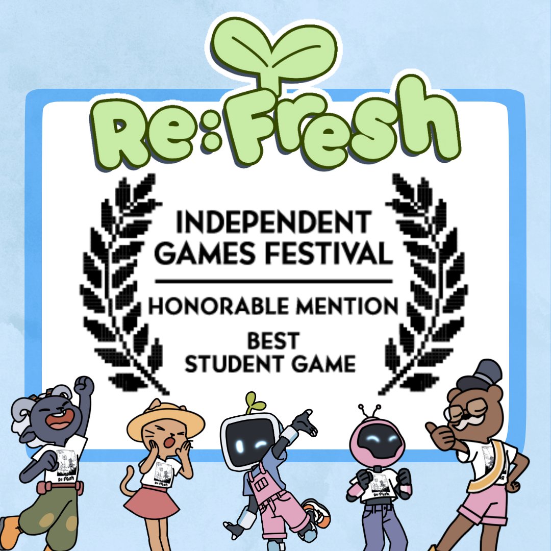 EXCITING NEWS

We’ve earned an Honorable Mention for Best Student Game in the 2024 Independent Games Festival! Thank you so much to <a href="/igfnews/">Independent Games Festival</a> for considering us and thank you to all of our supporters for helping us get there🩵

Congrats to everyone!

#IGF2024 #indiegames #indiedev