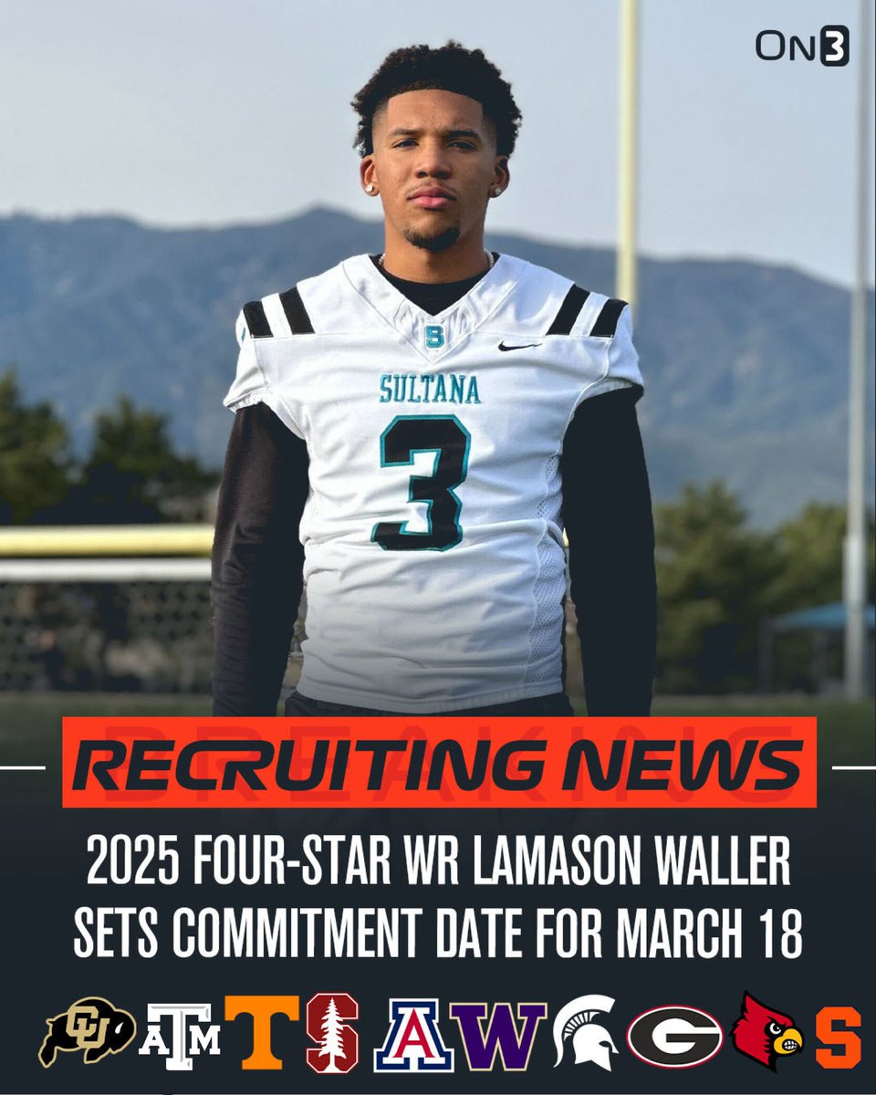 🚨NEW🚨 2025 4-star WR LaMason Waller will announce his commitment on March 18‼️

More from <a href="/ChadSimmons_/">ChadSimmons</a>: on3.com/news/2025-4-st…