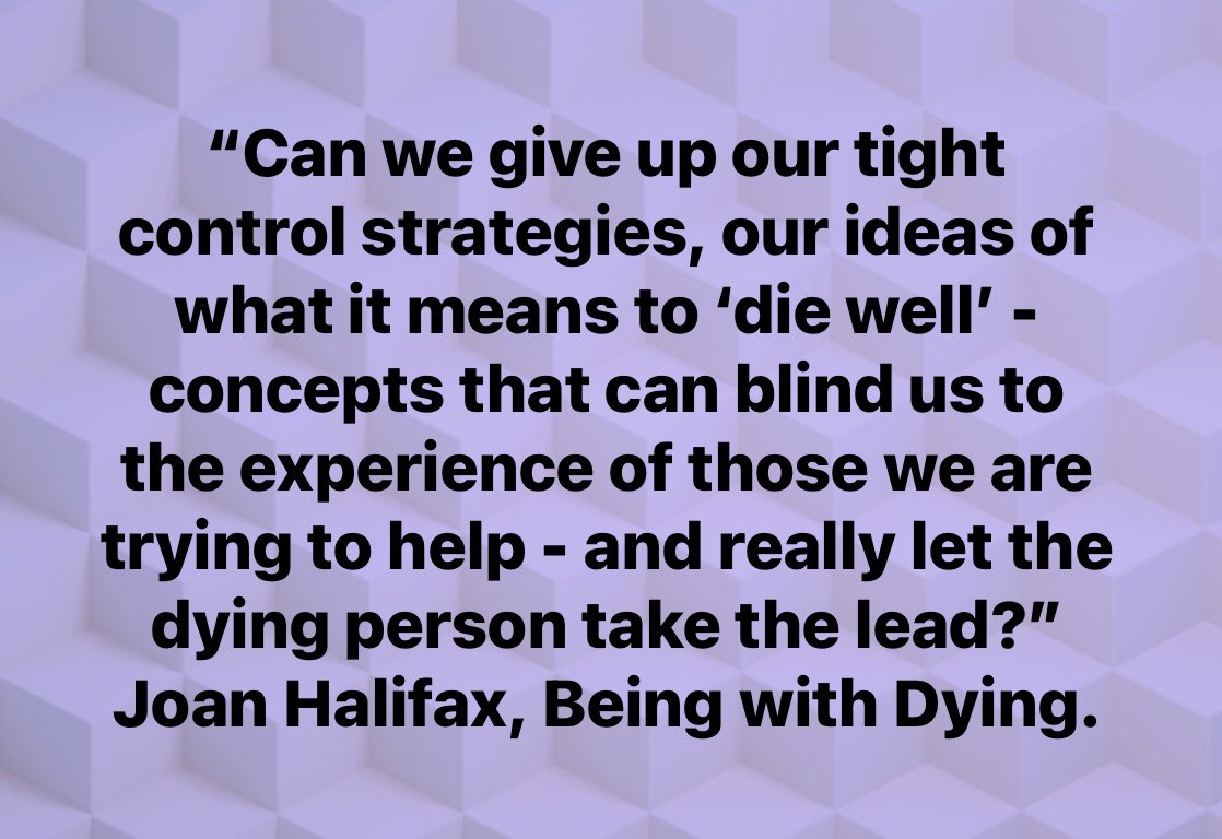 sublimitywpg's tweet photo. A helpful perspective to share with those who are struggling/distressed by the choices or lack thereof by a loved one nearing end of life. #death #dying https://t.co/Lsudf9CVuL