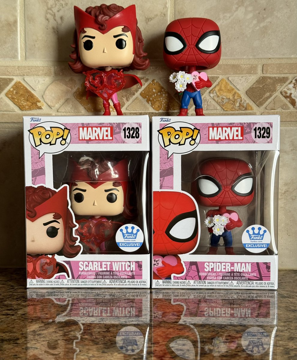 I got the New Valentines Spider-Man and Scarlet Witch Funko Pop