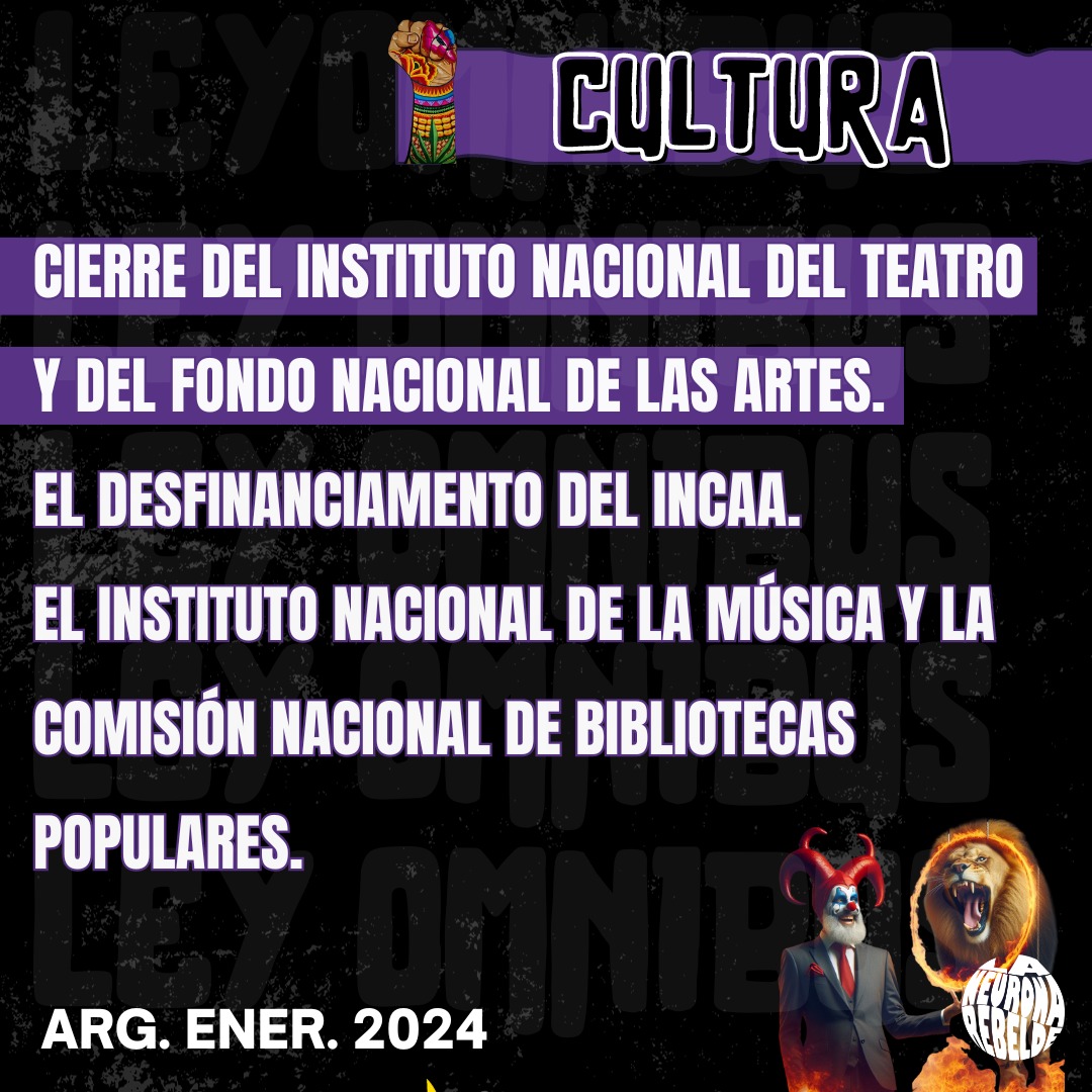 RebeldeNeurona's tweet photo. NO A LA LEY ÓMNIBUS 🔥
NO AL PELUCA
NUNCA DEL LADO DE MILEI
NUNCA DEL LADO DE MACRI
NUNCA DEL LADO DE ELON MUSK
NUNCA DEL LADO DE QUIENES NOS ROBAN LA HUMANIDAD.

SIEMPRE DEL LADO DE QUIENES DESPIERTAN EL GÉNERO HUMANO

SIEMPRE ACTIVANDO LA NEURONA REBELDE. https://t.co/rPD8bkzbuH
