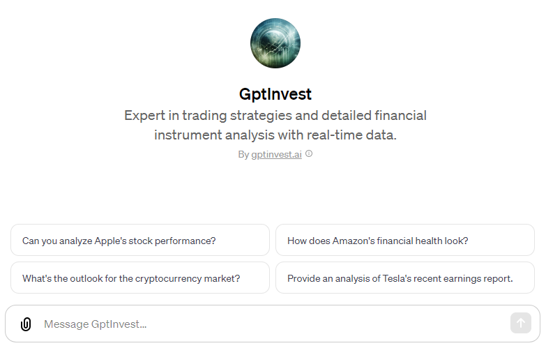 GptInvest_ai's tweet photo. We are excited to announce the launch of our first GPT Invest ChatBot, powered by OpenAI
Our AI assistant excels in providing trading strategies and conducting detailed financial instrument analysis. #GPT #Strategy #AI #Trading #ChatGpt #Chatbot #OpenAI
https://t.co/KTKJda5Hfu