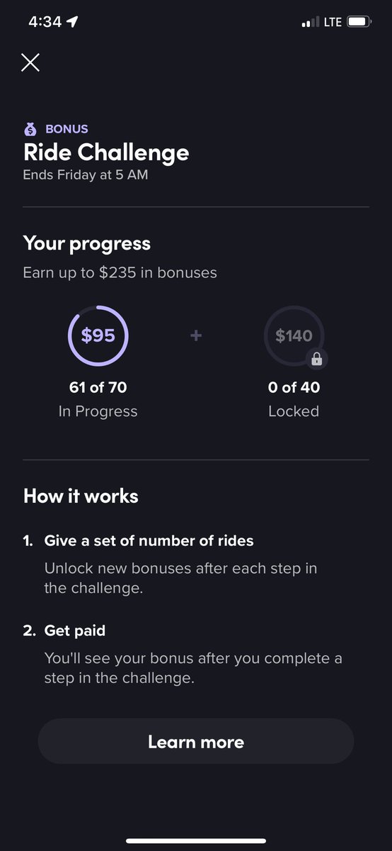 vybesoul's tweet photo. Why is this a thing.. how is this even fair. This goes against your advertising on “drive your own hours” you give us drivers challenges to complete yet time us every day making it impossible to complete both. I need a solution @lyft #lyftdrivers #lyftcommunity @AskLyft https://t.co/nrMEFSv6jl
