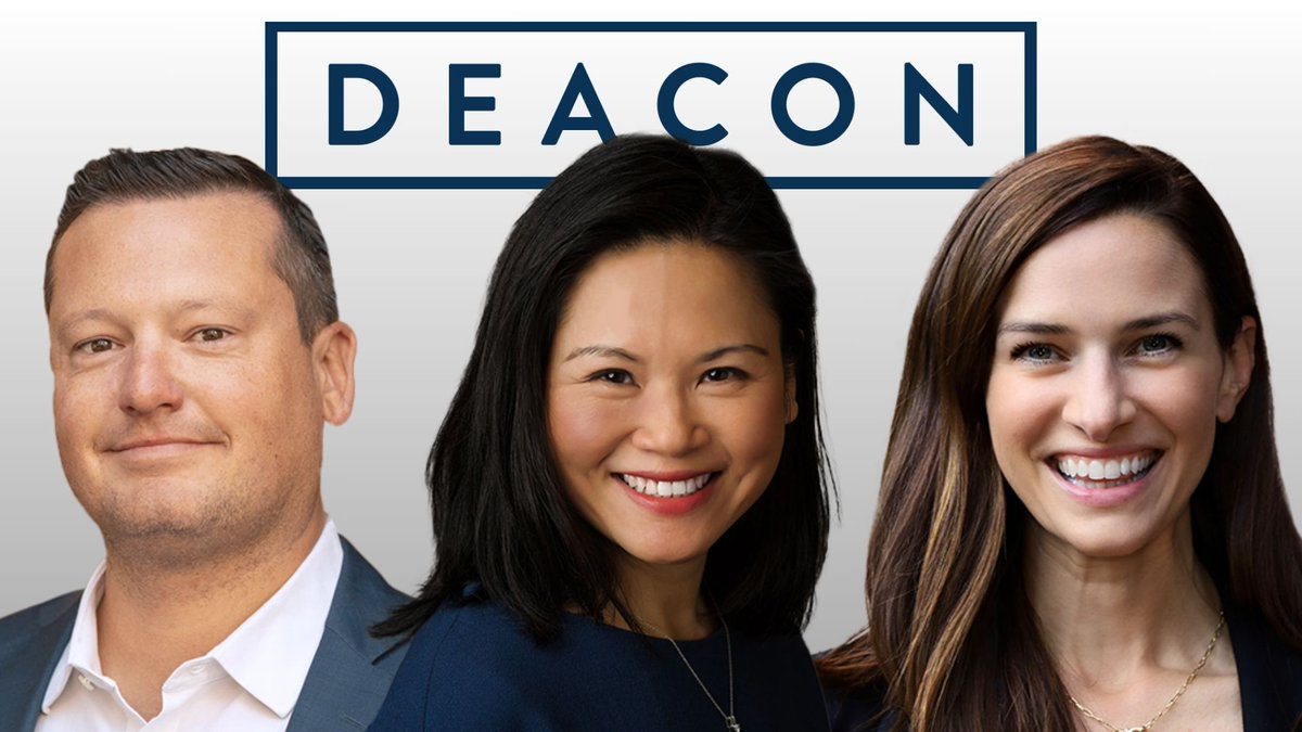 Deacon is excited to announce the addition of three new members to our Board of Managers! Read more about the new Board Managers in our blog post here: loom.ly/lkzSQw4

#Deacon #BoardUpdate