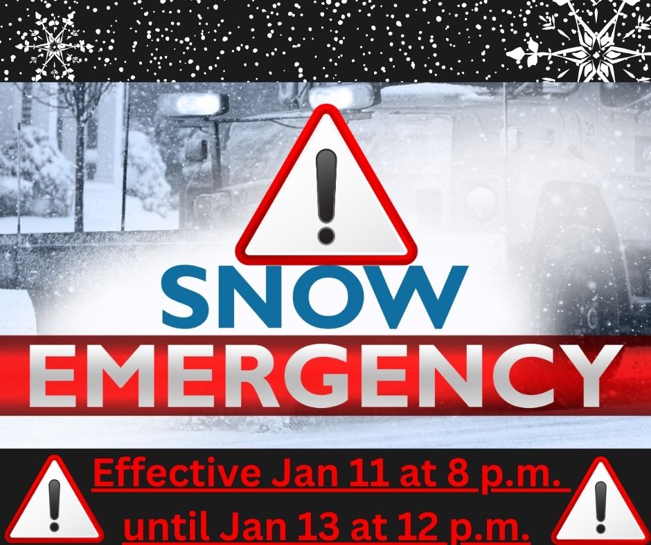 City of Hastings - City Hall has declared a snow emergency. This begins at 8 p.m., on Thursday Jan. 11th and continues through Sat. Jan 13th at 12 p.m. 

A map of the snow routes and the snow removal tracker can be found:
cityofhastings.org//departments/s…