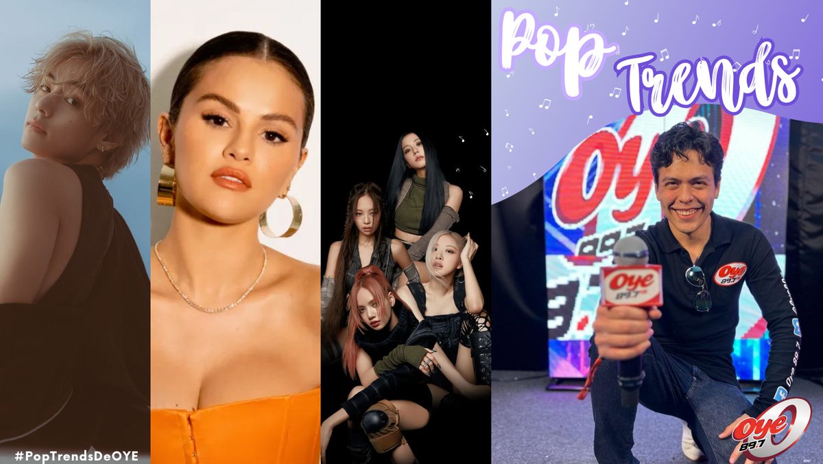 ¡NO TE PIERDAS LOS POP TRENDS! Con @emiliocatalan_ en punto de las 7:00pm este sábado. ¿Qué artista o grupo quieres escuchar? Pídelo con el hashtag #PopTrendsDeOYE o en oyedigital.mx 🎶🕺✨ ¿#BLACKPINK, #V , #SelenaGomez? ¡Te leemos!