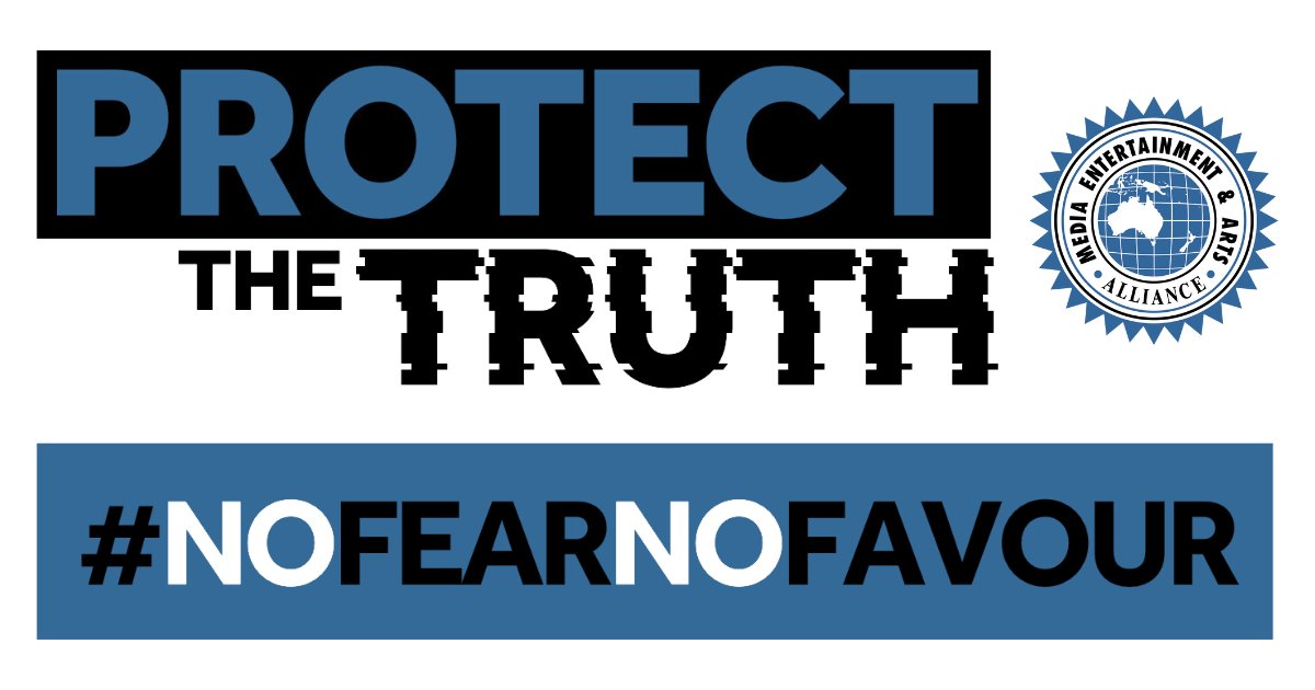 It’s time to make a stand for the truth and for journalism without fear or favour. #NoFearNoFavour The public’s right to know is diminished when journalists are unable to provide factual information accurately, fairly and transparently because they fear retribution from their…