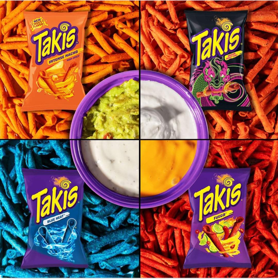 AndMorty5143's tweet photo. With so many intense flavor combinations, the game day possibilities are almost endless. Grab some Takis snacks for the spread and #FaceTheIntensityโ
#Takis #TakisSnacks #TakisMyWay #GameDay https://t.co/Dgi1Zdd3jm