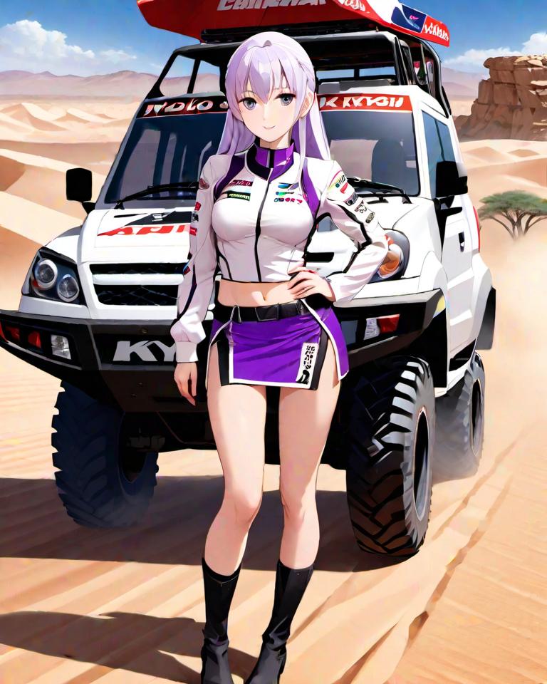 KyokoSupremacy's tweet photo. Another #Dakar2024 inspired Kyoko #aiart #AI #art #digitalart #machinelearning #kyokokirigiri #newmedia #ultimatedetective #artificialintelligence #danganronpa #fypシ #DakarRally https://t.co/xsyWvDkGCw
