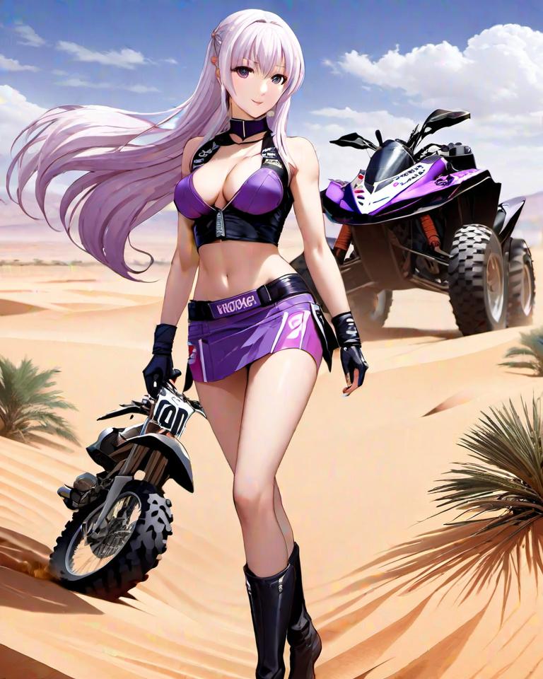 KyokoSupremacy's tweet photo. Another #Dakar2024 inspired Kyoko #aiart #AI #art #digitalart #machinelearning #kyokokirigiri #newmedia #ultimatedetective #artificialintelligence #danganronpa #fypシ #DakarRally https://t.co/xsyWvDkGCw