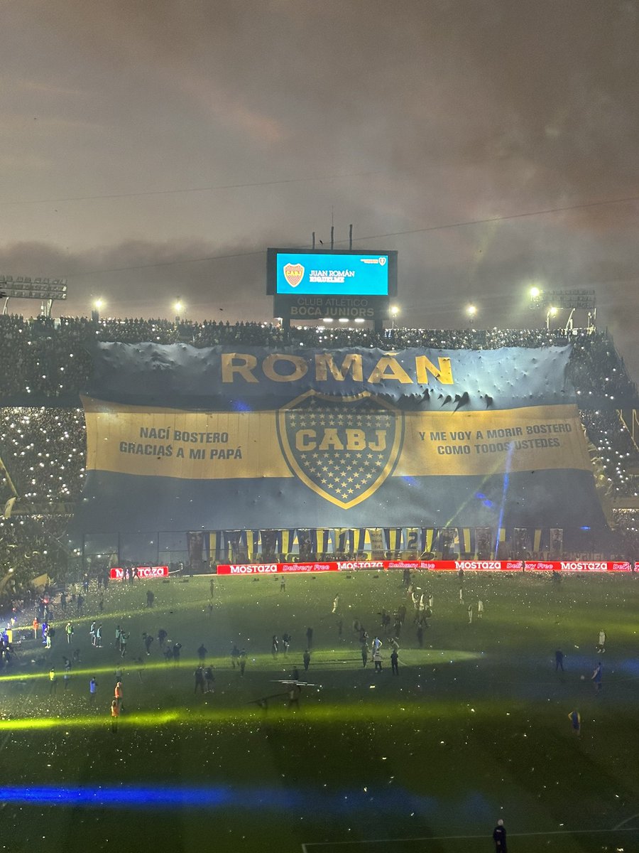 Nací bostero gracias a mi papá y me voy a morir bostero como todos ustedes.