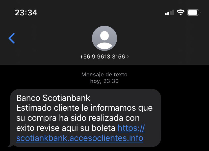 _Senshi_'s tweet photo. Nuevamente los delincuentes quieren engañar. OJO no soy cliente del @Scotiaayuda_CL @Scotiachile, pongan atención siempre en ortografía, scotian. Bloqueen el número +56 9 9613 3156, dado que es una estafa @PDI_CHILE 
Hay que darles un mérito, están “trabajando” horas extras 😂🤣 https://t.co/kmp7VwHCel