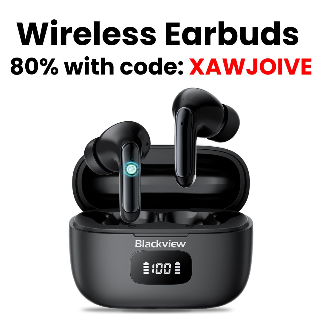 Shopper4Deals's tweet photo. Elevate Your Sound Game!
Score 80% OFF on Wireless Earbuds with code: XAWJOIVE
Immerse in crystal-clear audio. Limited stock! 
Shop Now: https://t.co/7TdgGG6vVf
(code can expire at any time) https://t.co/mTciAfKA4l