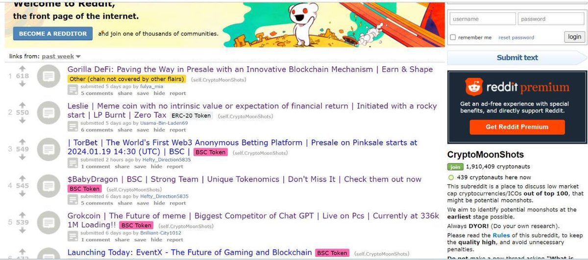 GrokCoinmeme's tweet photo. 7th day Trending Update:

🔗Trending Cryptomoonshots post:

Cryptomoonshots post link:
https://t.co/fqKMfvtLjb

Old Reddit Link:
https://t.co/S4rq8fix8N

Spot in Weekly Section#5

Short link:https://t.co/KIlnOZtKxv https://t.co/EFNPXSO4nO