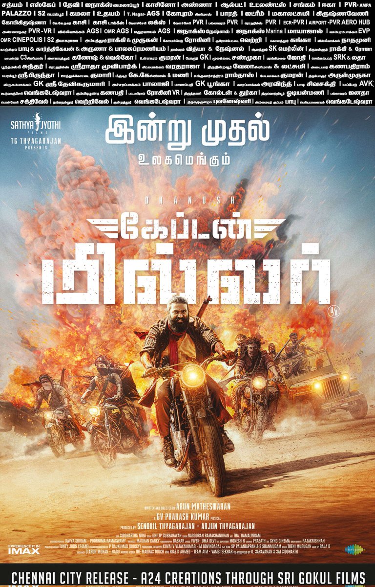 Nn84Naganatha's tweet photo. #CaptainMiller an experience not to be Missed in theatres..๐๐
Dhanush wat a performance ๐ฅ๐ฅ
Winner..๐ฅ https://t.co/EuGFakIl9b