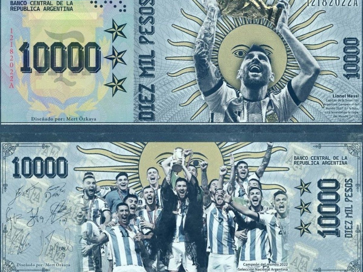 MileiAbrazoo's tweet photo. Si sacan un billete de 10.000$ con la cara de Messi, el peso le gana al dolar en 3 dias https://t.co/VT86zfO0iF