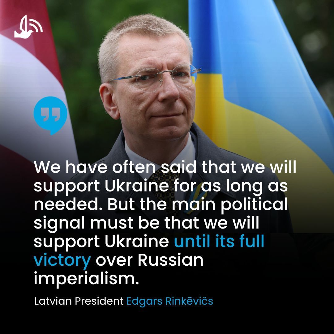 🇱🇻 🇺🇦 It is time to change the rhetoric: instead of saying "for as long as it takes," allies should say "we will support Ukraine until its full victory over Russian imperialism," says Latvian President <a href="/edgarsrinkevics/">Edgars Rinkēvičs</a> 

euromaidanpress.com/2024/01/11/lat…