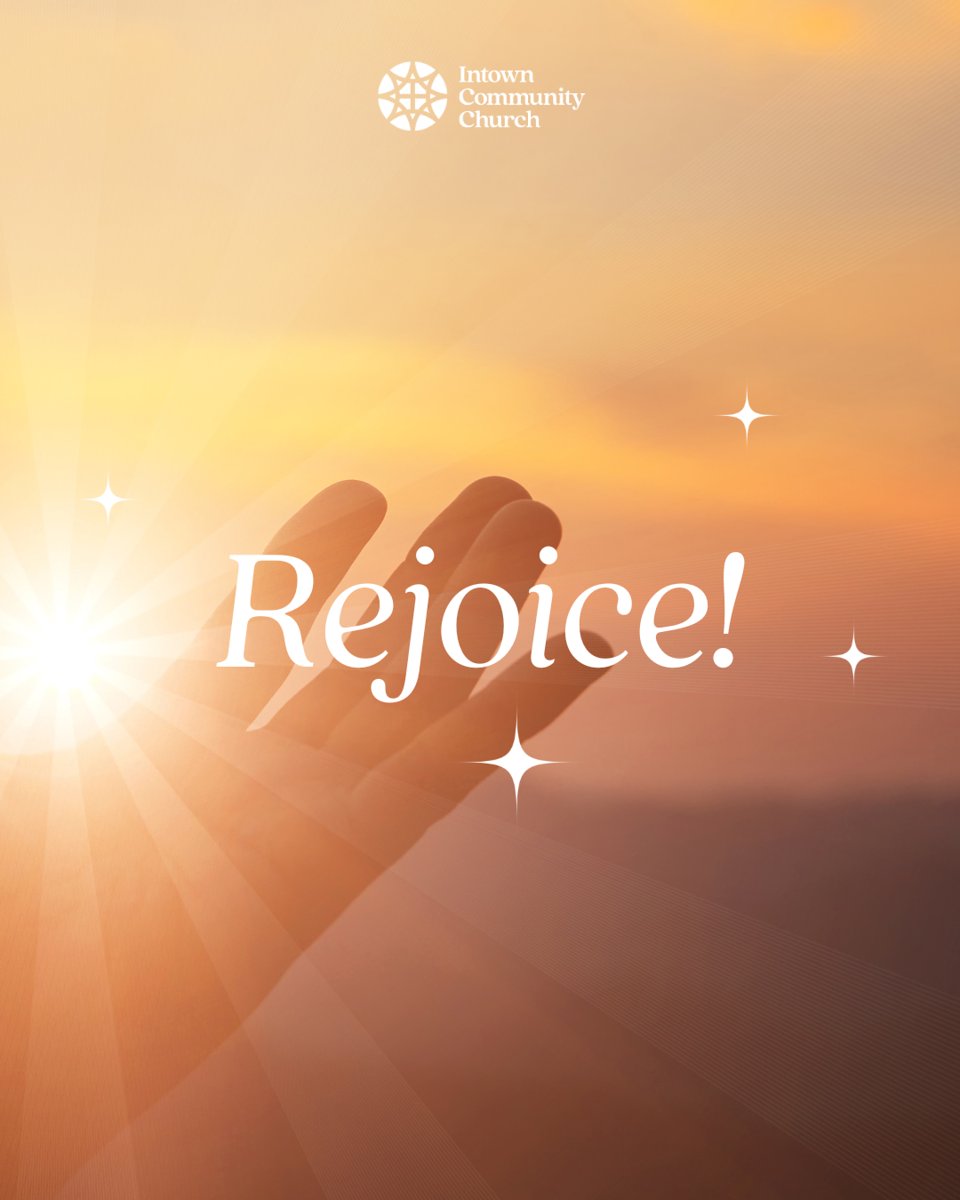 Intown_Church's tweet photo. "Rejoice in the Lord always; again I will say, rejoice." Philippians 4:4 (ESV)
#IntownChurchATL #IntownCommunity #BibleVerseOfTheDay #Philippians https://t.co/Bu7btI7sgb