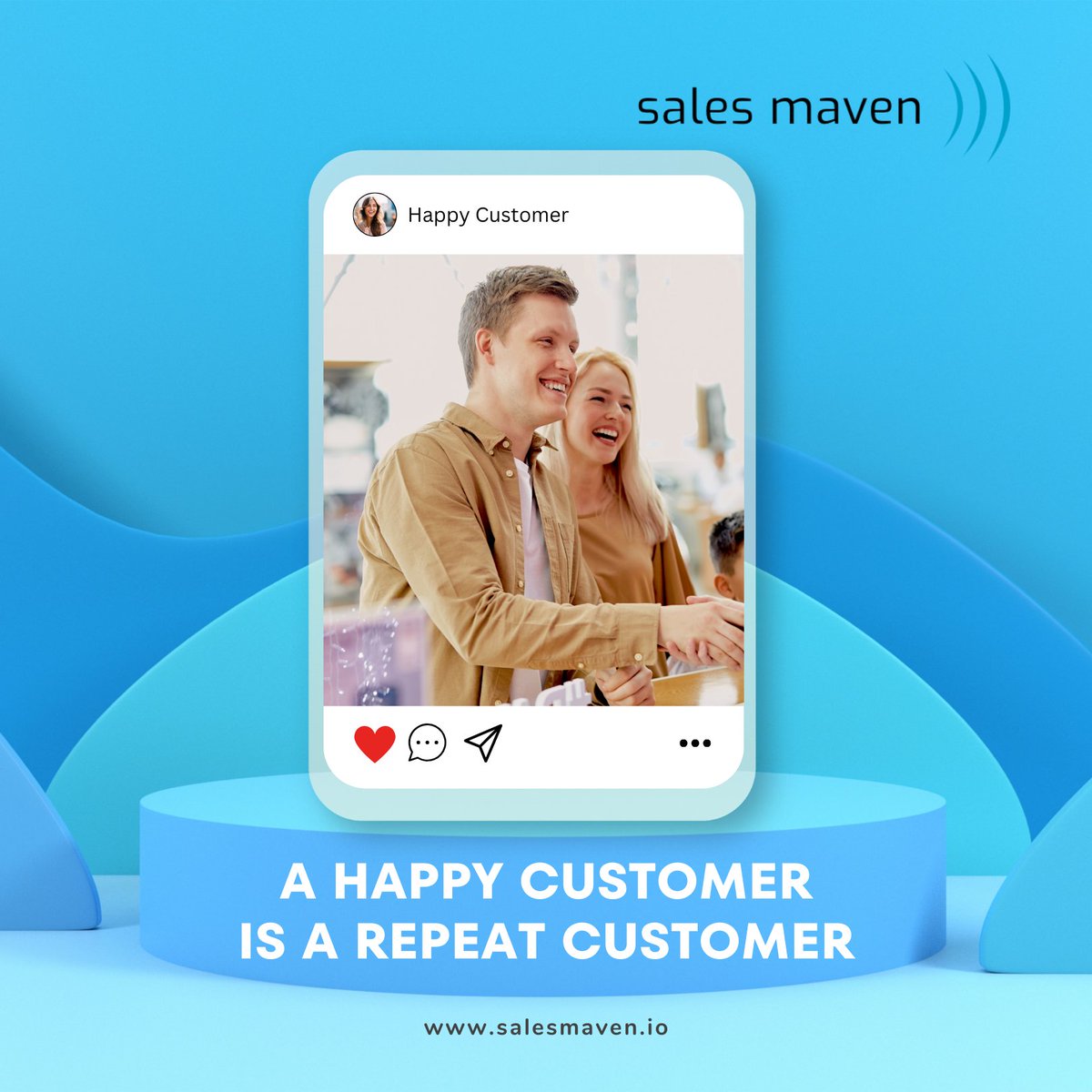 SalesMavenLLC's tweet photo. A happy customer is a repeat customer. Learn how to keep them coming back for more: https://t.co/3NoJ3w1svC

#ContentMarketing #Marketing101 #BrandAwareness #GeneratingLeads #Loyalty #Referrals #IncreaseSalesAndProfitability #BuildASubscriberBase #SEO #SalesMaven https://t.co/yDPNdxdgMU