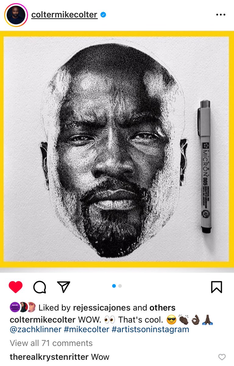MarvelTVcomfort's tweet photo. Mike Colter shares Luke Cage fanart #SaveLukeCage https://t.co/h4LXnyaSPm