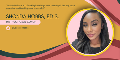 Excited to be a moderator for today's #T2Tchat! 🌟 Welcome, fellow leaders! I'm Shonda Hobbs, an Instructional Specialist from Georgia. Let's dive into a fantastic discussion celebrating achievements, setting intentions, and gearing up for Black History Month!